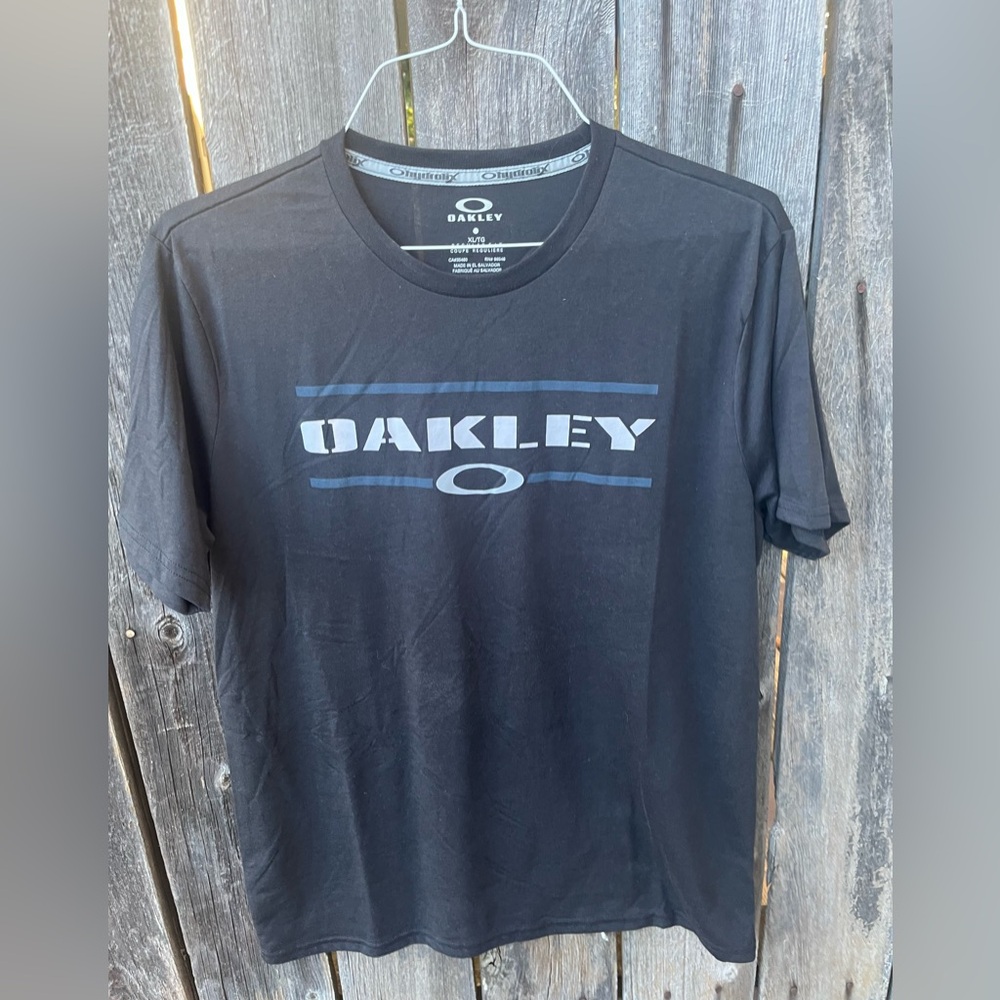 Oakley Men's Charcoal Logo Tee